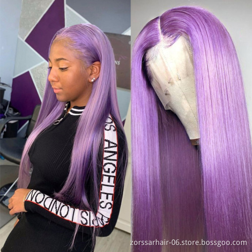 Short bob closure wigs for black women unprocessed raw virgin brazilian hair bob wigs human hair lace front purple wigs women